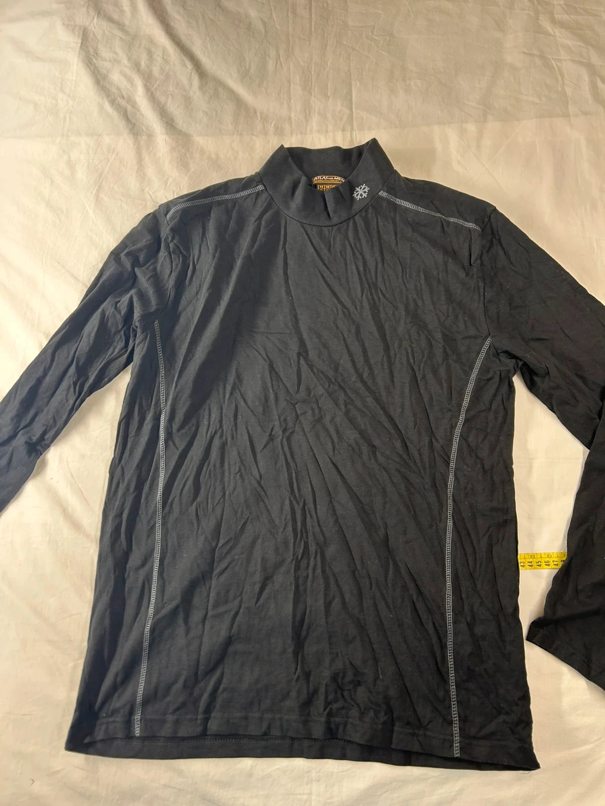 T-shirt noir à manches long atlas for men